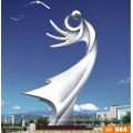 Most famous modern art stainless steel outdoor sculpture named cherish